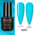 ROSALIND Varnishes Hybrid UV Gel Polish Needed Matte Top Coat All For Nail Art Design Manicure Need UV LED Lamp Semi Permanent