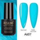 ROSALIND Varnishes Hybrid UV Gel Polish Needed Matte Top Coat All For Nail Art Design Manicure Need UV LED Lamp Semi Permanent