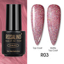 ROSALIND Varnishes Hybrid UV Gel Polish Needed Matte Top Coat All For Nail Art Design Manicure Need UV LED Lamp Semi Permanent