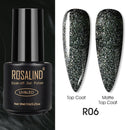 ROSALIND Varnishes Hybrid UV Gel Polish Needed Matte Top Coat All For Nail Art Design Manicure Need UV LED Lamp Semi Permanent