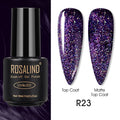ROSALIND Varnishes Hybrid UV Gel Polish Needed Matte Top Coat All For Nail Art Design Manicure Need UV LED Lamp Semi Permanent