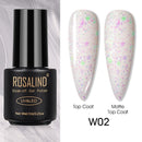 ROSALIND Varnishes Hybrid UV Gel Polish Needed Matte Top Coat All For Nail Art Design Manicure Need UV LED Lamp Semi Permanent