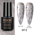 ROSALIND Varnishes Hybrid UV Gel Polish Needed Matte Top Coat All For Nail Art Design Manicure Need UV LED Lamp Semi Permanent