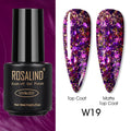 ROSALIND Varnishes Hybrid UV Gel Polish Needed Matte Top Coat All For Nail Art Design Manicure Need UV LED Lamp Semi Permanent