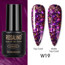 ROSALIND Varnishes Hybrid UV Gel Polish Needed Matte Top Coat All For Nail Art Design Manicure Need UV LED Lamp Semi Permanent