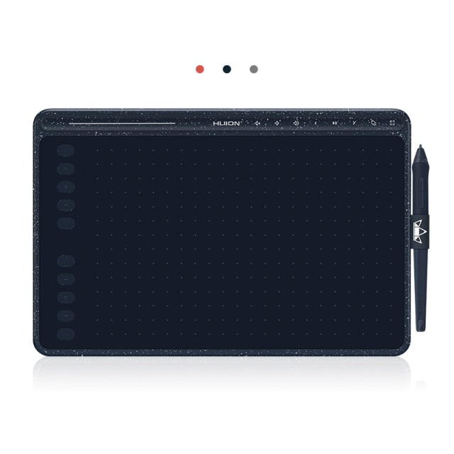 HUION 8192 Levels Graphic Tablet HS611 Digital Drawing Tablets with Express Keys Bar Battery-Free Pen Support Tilt Function