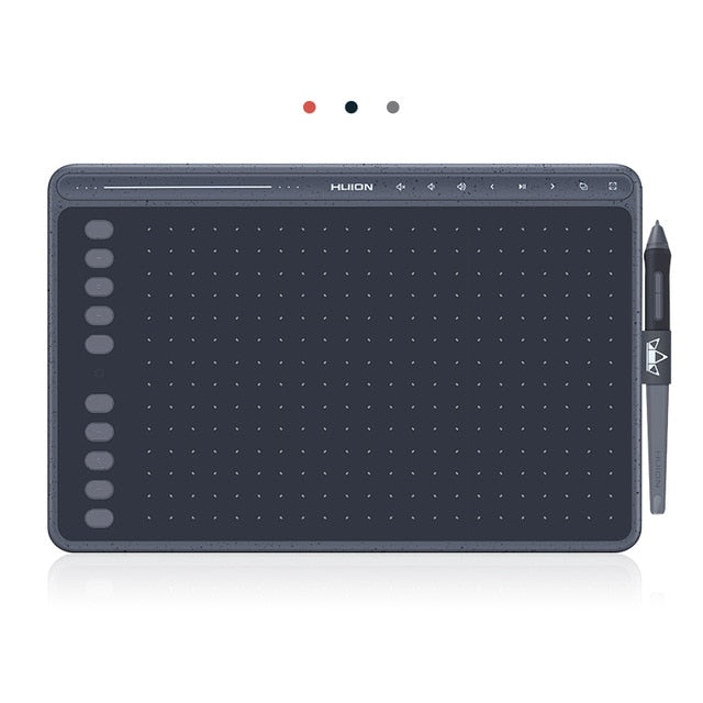 HUION 8192 Levels Graphic Tablet HS611 Digital Drawing Tablets with Express Keys Bar Battery-Free Pen Support Tilt Function