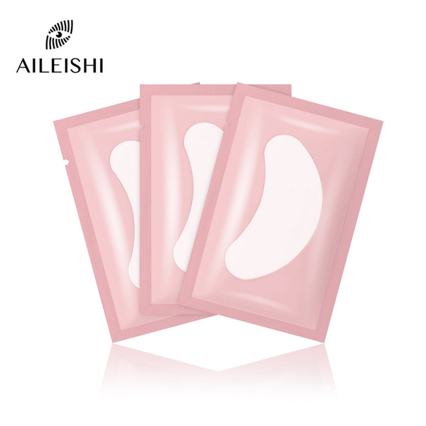 10/50/100 PCS Eye Pads For Eyelash Extension Under Eye Eyelash Patches Paper Patches Pink Lint free Stickers for False Eyelashes