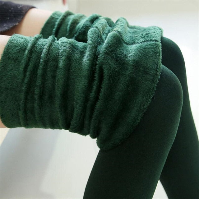 YRRETY Trend Knitting HOT SALE 2021 Casual Winter New High Elastic Thicken Lady's Leggings Warm Pants Skinny Pants For Women