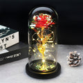 Beauty And The Beast Rose Rose In LED Glass Dome Forever Rose Red Rose Valentine's Day Mother's Day Special Romantic Gift