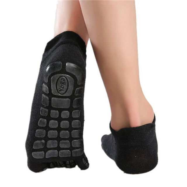New Men Winter Five Fingers Socks Warm Non Slip Grip Fitness Toe Socks Low Calf Slipper Male Floor Socks