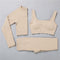 2/3Pcs Sports Yoga Set Women Tracksuit Athletic High Waist Seamless Leggings Outfit Workout Sportswear Gyms Crop Top Sports Bra