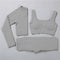 2/3Pcs Sports Yoga Set Women Tracksuit Athletic High Waist Seamless Leggings Outfit Workout Sportswear Gyms Crop Top Sports Bra