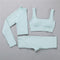 2/3Pcs Sports Yoga Set Women Tracksuit Athletic High Waist Seamless Leggings Outfit Workout Sportswear Gyms Crop Top Sports Bra