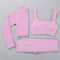 2/3Pcs Sports Yoga Set Women Tracksuit Athletic High Waist Seamless Leggings Outfit Workout Sportswear Gyms Crop Top Sports Bra