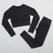 2/3Pcs Sports Yoga Set Women Tracksuit Athletic High Waist Seamless Leggings Outfit Workout Sportswear Gyms Crop Top Sports Bra