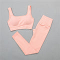 2/3Pcs Sports Yoga Set Women Tracksuit Athletic High Waist Seamless Leggings Outfit Workout Sportswear Gyms Crop Top Sports Bra