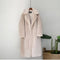 2021 New Women Winter Warm Faux Fur Coat Thick Women Long Coat Turn Down Collar Women Warm Coat Casaco Feminino