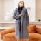 2021 New Women Winter Warm Faux Fur Coat Thick Women Long Coat Turn Down Collar Women Warm Coat Casaco Feminino