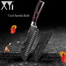 Japanese Stainless Steel Kitchen Knives Laser Damascus Pattern Chef Santoku Cleaver Slicing Utility  Gyuto Boning Knives Tool