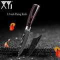 Japanese Stainless Steel Kitchen Knives Laser Damascus Pattern Chef Santoku Cleaver Slicing Utility  Gyuto Boning Knives Tool