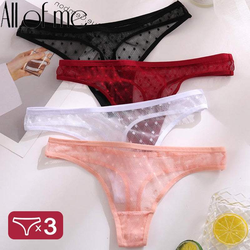 Allofme 2pcs/set Cotton Panties for Women Waist Cross Design Sexy