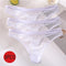 3PCS/Set Sexy Panties Women G-String Thong Lace Underwear Pantys Low-Waist Female Underpants Mesh Perspective Briefs Lingerie