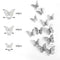12Pcs 4D Hollow Butterfly Wall Sticker DIY Home Decoration Wall Stickers wedding Party Wedding Decors Butterfly Kids Room Decors