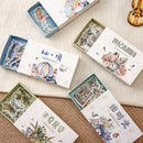 Mohamm Kawaii Retro Time Series Cute Sticker Custom Stickers Diary Stationary Flakes Scrapbook DIY Decorative Stickers