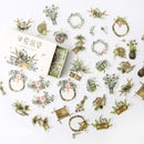 Mohamm Kawaii Retro Time Series Cute Sticker Custom Stickers Diary Stationary Flakes Scrapbook DIY Decorative Stickers