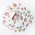 Mohamm Kawaii Retro Time Series Cute Sticker Custom Stickers Diary Stationary Flakes Scrapbook DIY Decorative Stickers