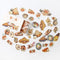 Mohamm Kawaii Retro Time Series Cute Sticker Custom Stickers Diary Stationary Flakes Scrapbook DIY Decorative Stickers