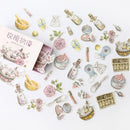 Mohamm Kawaii Retro Time Series Cute Sticker Custom Stickers Diary Stationary Flakes Scrapbook DIY Decorative Stickers
