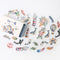 Mohamm Kawaii Retro Time Series Cute Sticker Custom Stickers Diary Stationary Flakes Scrapbook DIY Decorative Stickers