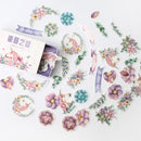 Mohamm Kawaii Retro Time Series Cute Sticker Custom Stickers Diary Stationary Flakes Scrapbook DIY Decorative Stickers