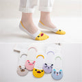 5 Pairs Lot Cotton Women Socks Female Casual Boat 3D Pack Cartoon Harajuku Unicron Cat Cute Invisiable Funny Girl Ankle Sock Set