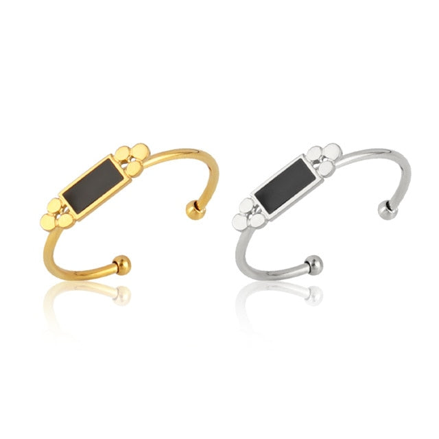 Snake Ring Stainless Steel Rings For Women Statement Ring Women's Rings Punk Open Finger Gold Color Geometry Ring Rings Jewelry