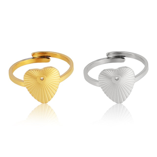 Snake Ring Stainless Steel Rings For Women Statement Ring Women's Rings Punk Open Finger Gold Color Geometry Ring Rings Jewelry