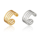 Snake Ring Stainless Steel Rings For Women Statement Ring Women's Rings Punk Open Finger Gold Color Geometry Ring Rings Jewelry