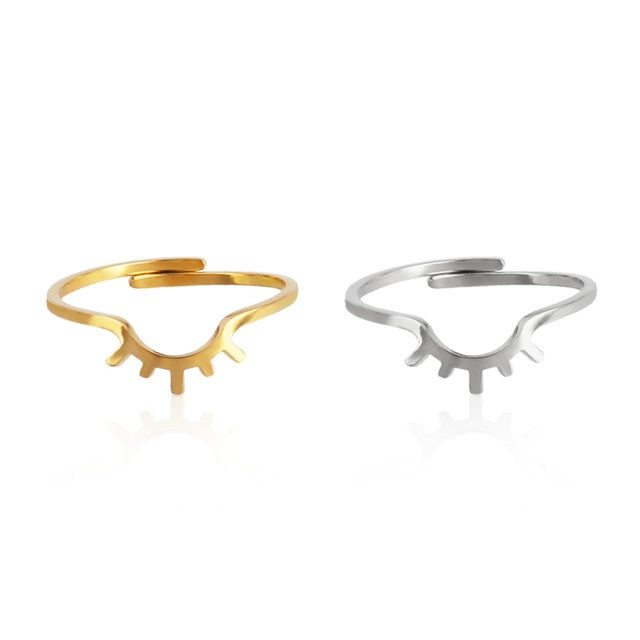 Snake Ring Stainless Steel Rings For Women Statement Ring Women's Rings Punk Open Finger Gold Color Geometry Ring Rings Jewelry