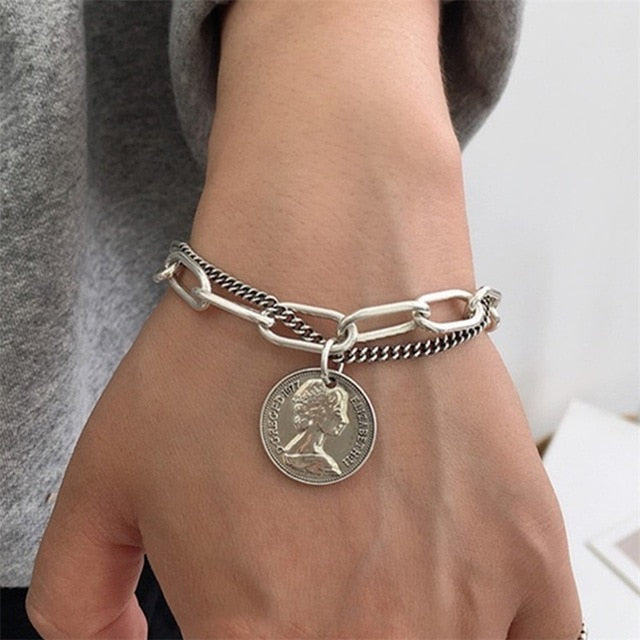 NEW Set Bohemian Silver Color Tassel Round Bracelet Set for Women Multilayer Pendant Bracelet 2020 Fashion Jewelry