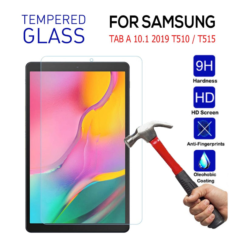 Tempered Glass Screen Protector for Samsung Galaxy Tab A 10.1 2019 T510 T515 SM-T510 SM-T515 10.1'' Tablet Protective Glass Film