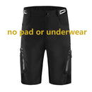 WOSAWE Men Padded Baggy Cycling Shorts Reflective MTB Mountain Bike Bicycle Riding Trousers Water Resistant Loose Fit Shorts