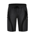 WOSAWE Men Padded Baggy Cycling Shorts Reflective MTB Mountain Bike Bicycle Riding Trousers Water Resistant Loose Fit Shorts