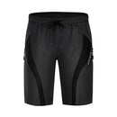 WOSAWE Men Padded Baggy Cycling Shorts Reflective MTB Mountain Bike Bicycle Riding Trousers Water Resistant Loose Fit Shorts