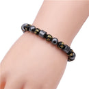 Hot Magnetic Tiger Eye Hematite Stone Bead Couple Bracelet Health Care Magnet Men Women Help Weight Loss Jewelry