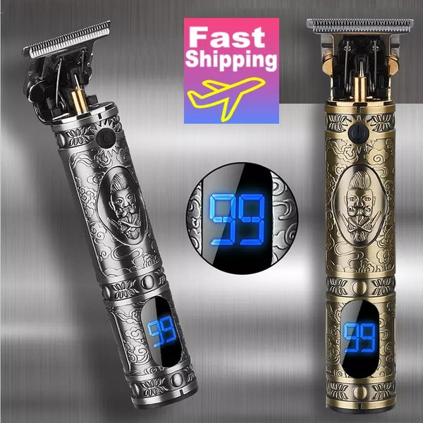 USB Rechargeable Baldheaded Hair Clipper Electric hair trimmer Cordless Shaver Trimmer 0mm Men Hair Cutting Machine With Bag