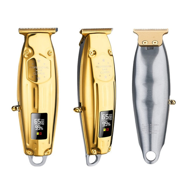 USB Rechargeable Baldheaded Hair Clipper Electric hair trimmer Cordless Shaver Trimmer 0mm Men Hair Cutting Machine With Bag