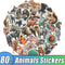 10/80 Pcs Universe Outer Space Stickers UFO Alien Astronaut for Laptop Skateboard Computer Guitar Kids Cartoon Sticker Decal Toy