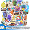 10/80 Pcs Universe Outer Space Stickers UFO Alien Astronaut for Laptop Skateboard Computer Guitar Kids Cartoon Sticker Decal Toy